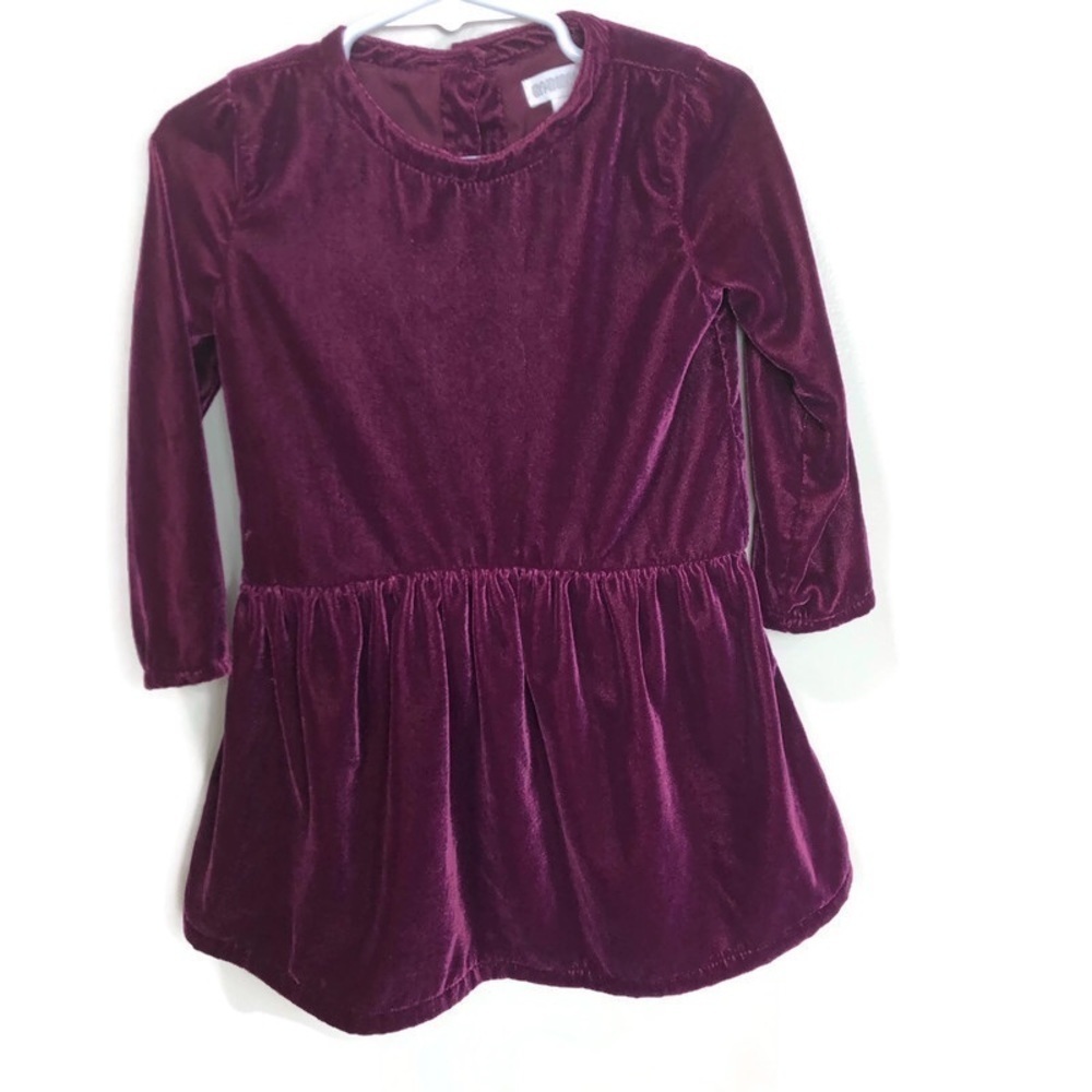 Gymboree Girls‎ Plum Velvet Dress Purple Maroon Holiday Special Occasion 2T